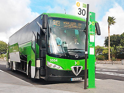 Openbaar vervoer buslijnen op Tenerife